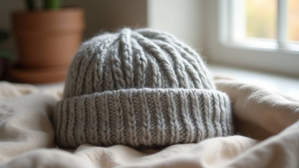 Bonnet tricoté en laine New Ultrasoft