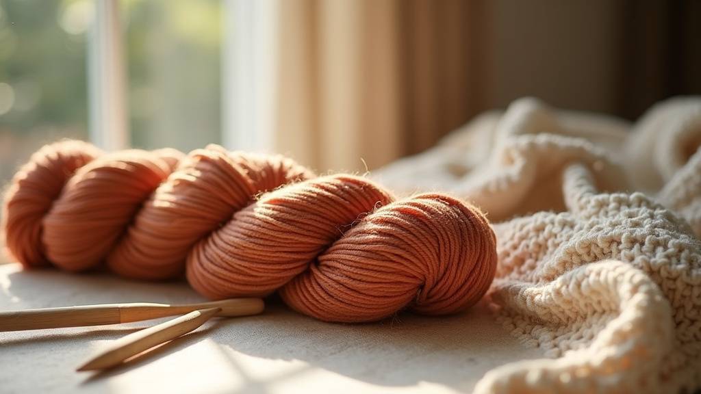 Châle tricoté en Fair Cotton Infinity avec dégradé de couleurs