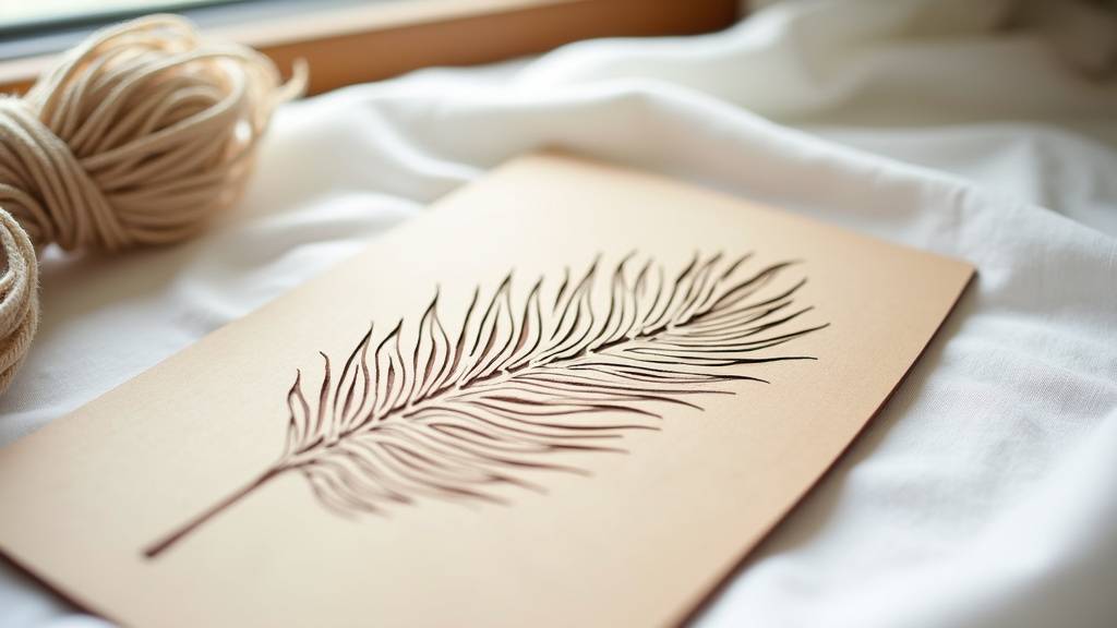 Gabarits de découpe : feuilles et plumes pour le macramé - couture loisirs créatifs Ajaccio