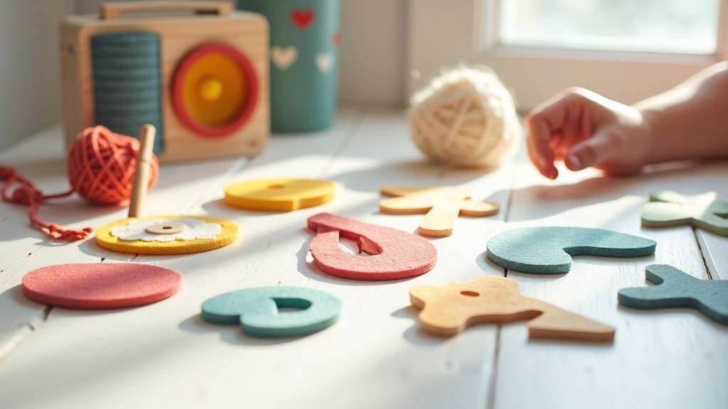 Kit à coudre pour mobile musical avec tissus et patrons