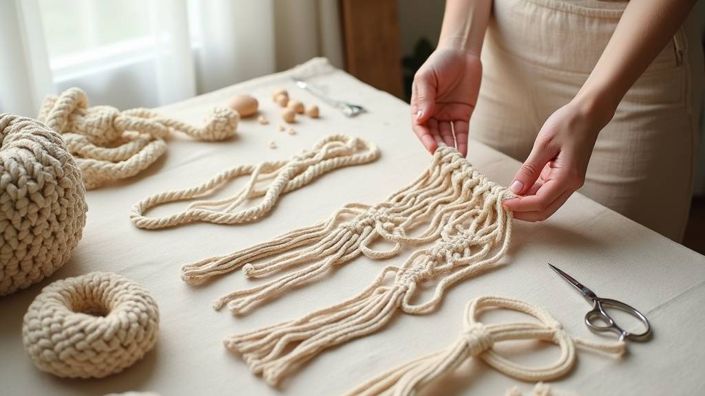 Illustration historique de marins pratiquant le macramé à bord d'un navire