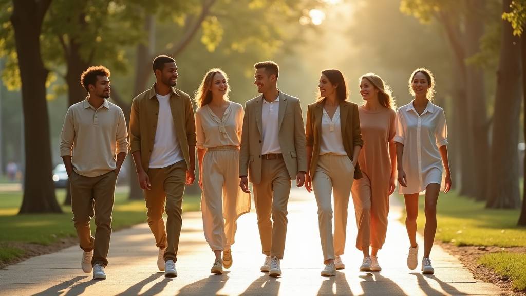 Femme élégante dans un look casual chic, associant un pantalon large et un pull en cachemire