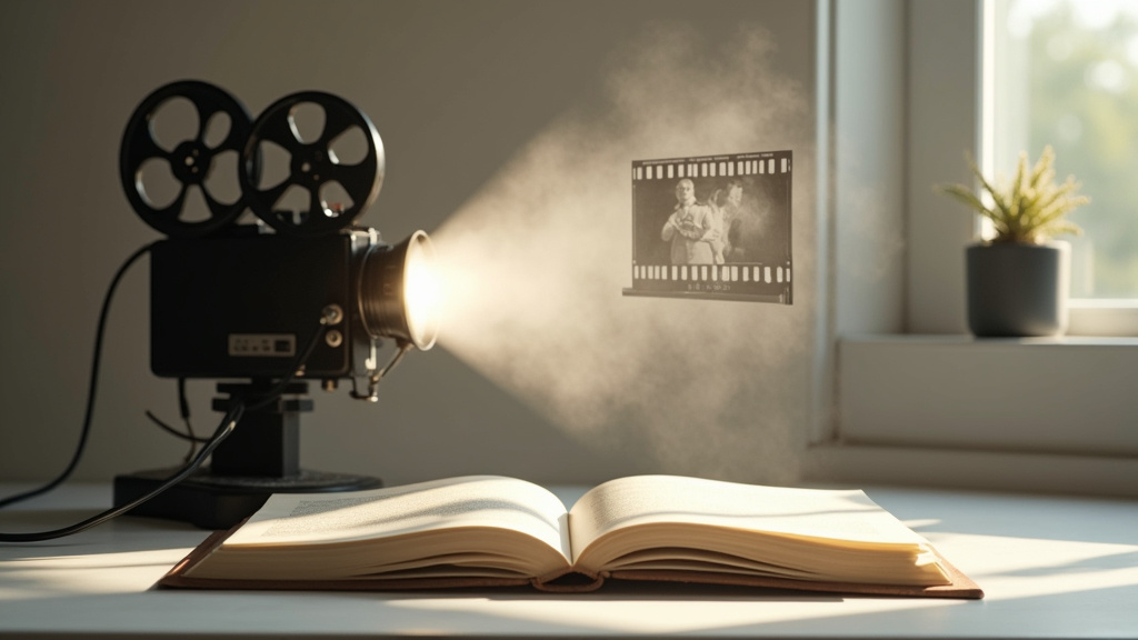 Scène du film Notre Histoire montrant Alain Delon et Nathalie Baye dans le train