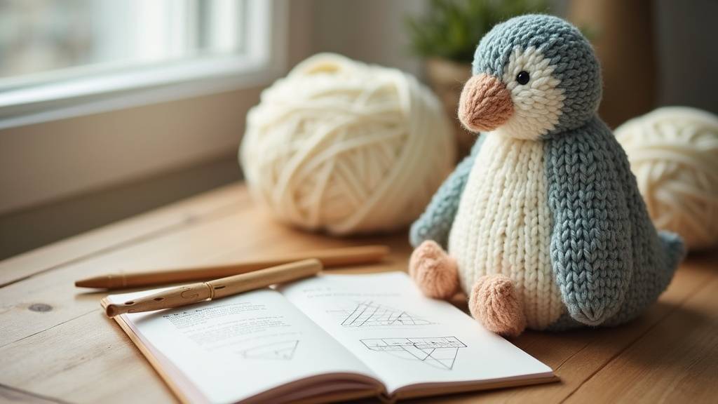 Exemple de patron crochet Pingouin avec explications détaillées