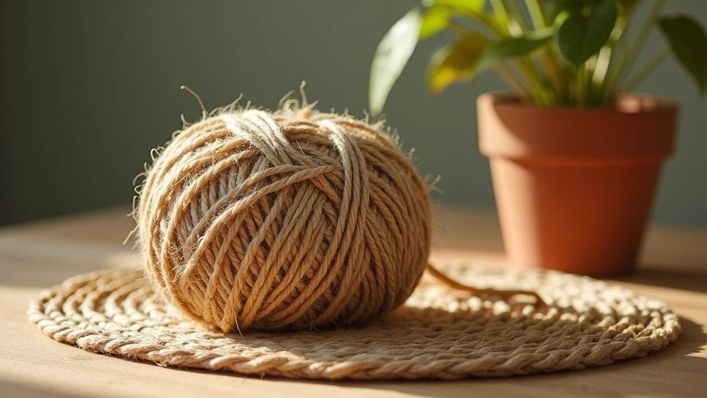 Pelotes de fil Jute Tossa de la marque Hoooked