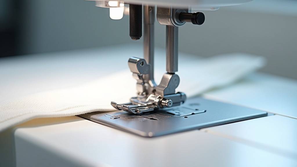 Détail du pied fermeture invisible Brother F080