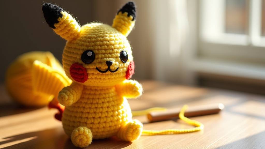 Exemple de Pokémon crocheté - Pikachu