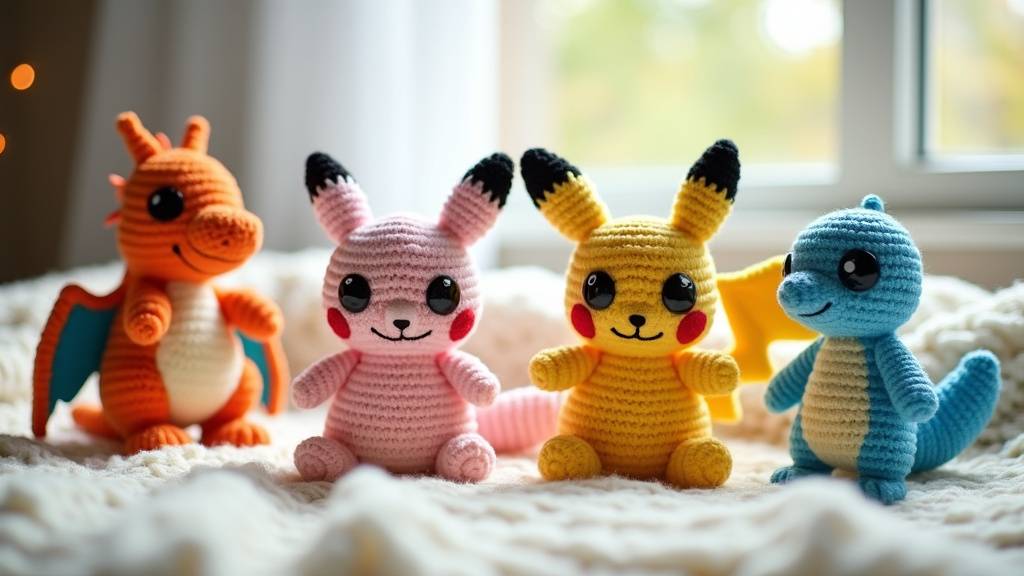 Galerie de Pokémon crochetés - divers modèles