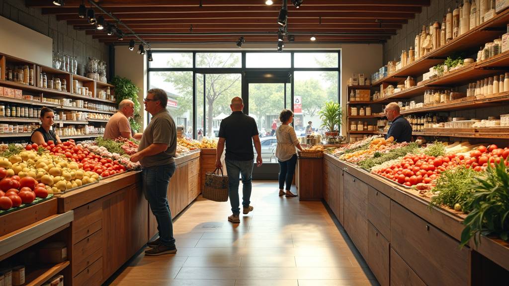 Rayons bien organisés du Spar Résidence Les Palmiers